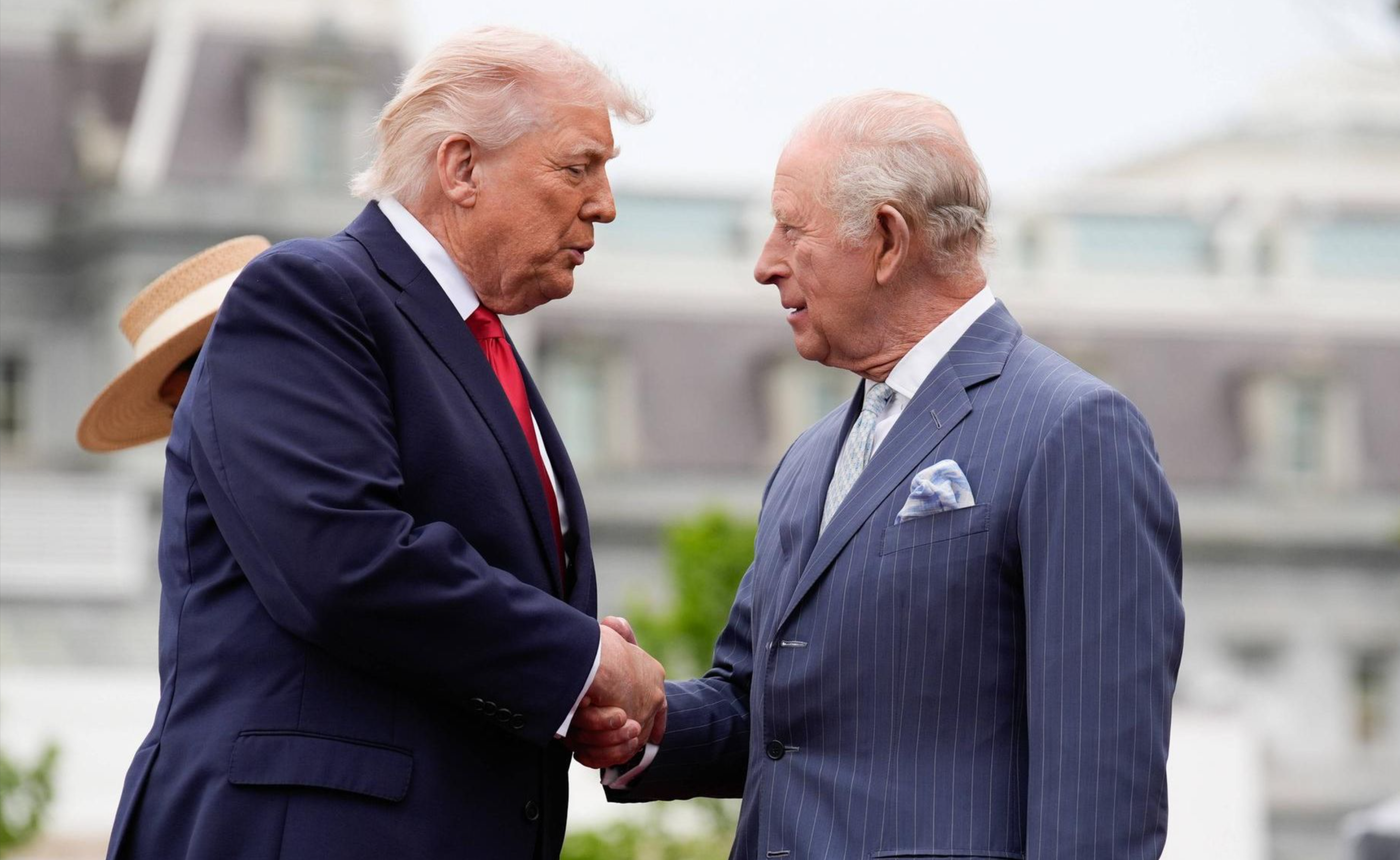 Trump Claims Distant Relationship to King Charles — Now Eyeing Buckingham Palace!